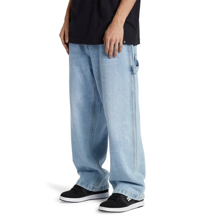 Jeans da carpentiere baggy da uomo Worker