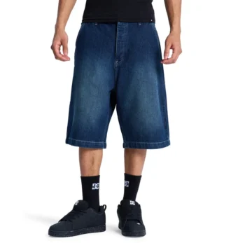 Shorts in denim baggy da uomo