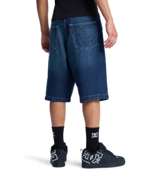 Shorts in denim baggy da uomo