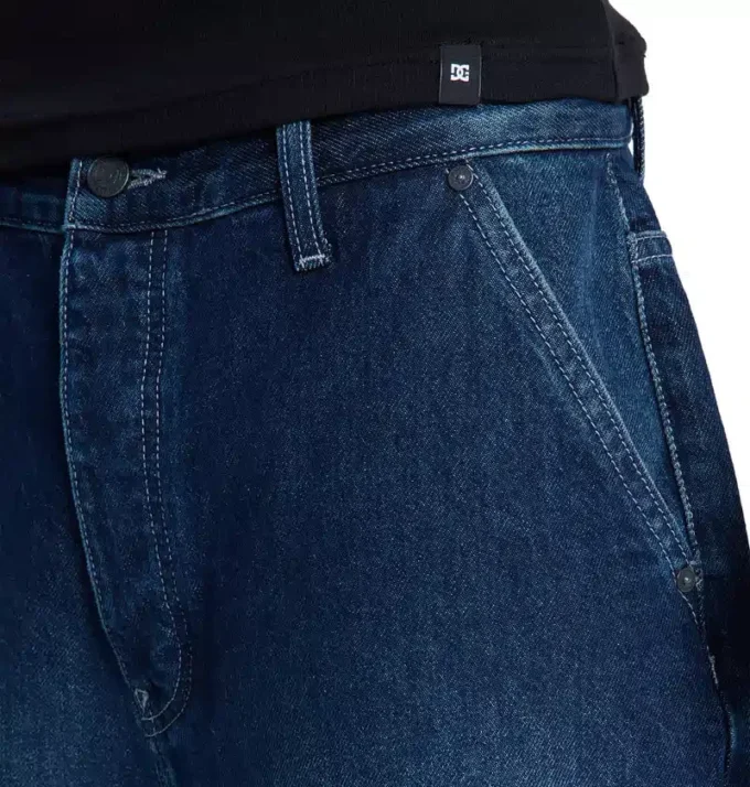 Shorts in denim baggy da uomo