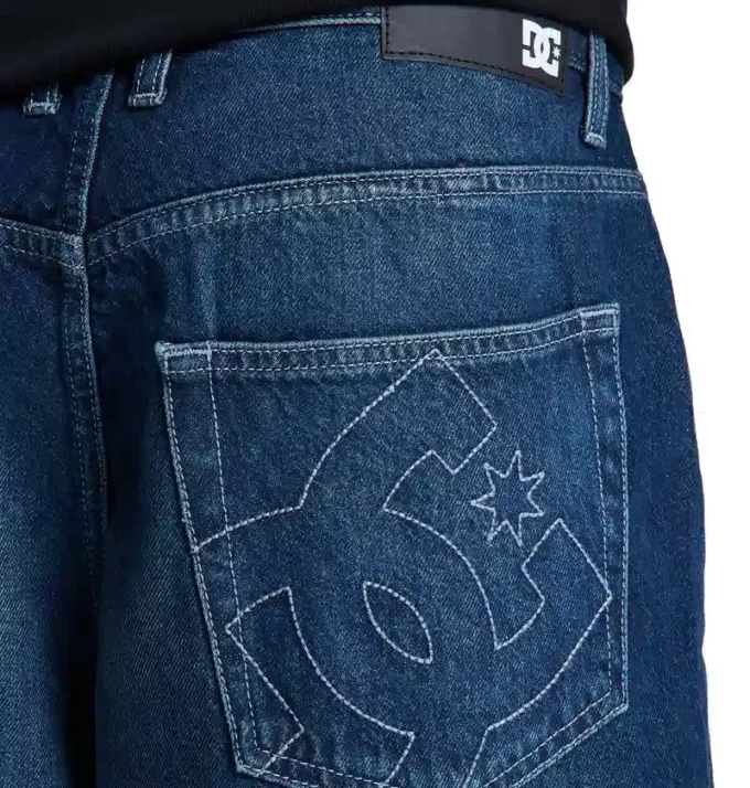 Shorts in denim baggy da uomo